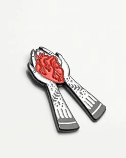 Ectogasm Heart In Hands Pin