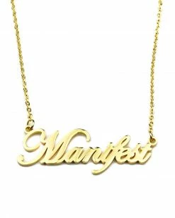 Made Au Gold Manifest Necklace