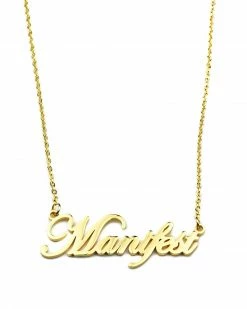 Made Au Gold Manifest Necklace