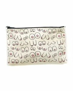 Unblushing Boobs Zipper Pouch Bags + Pouches
