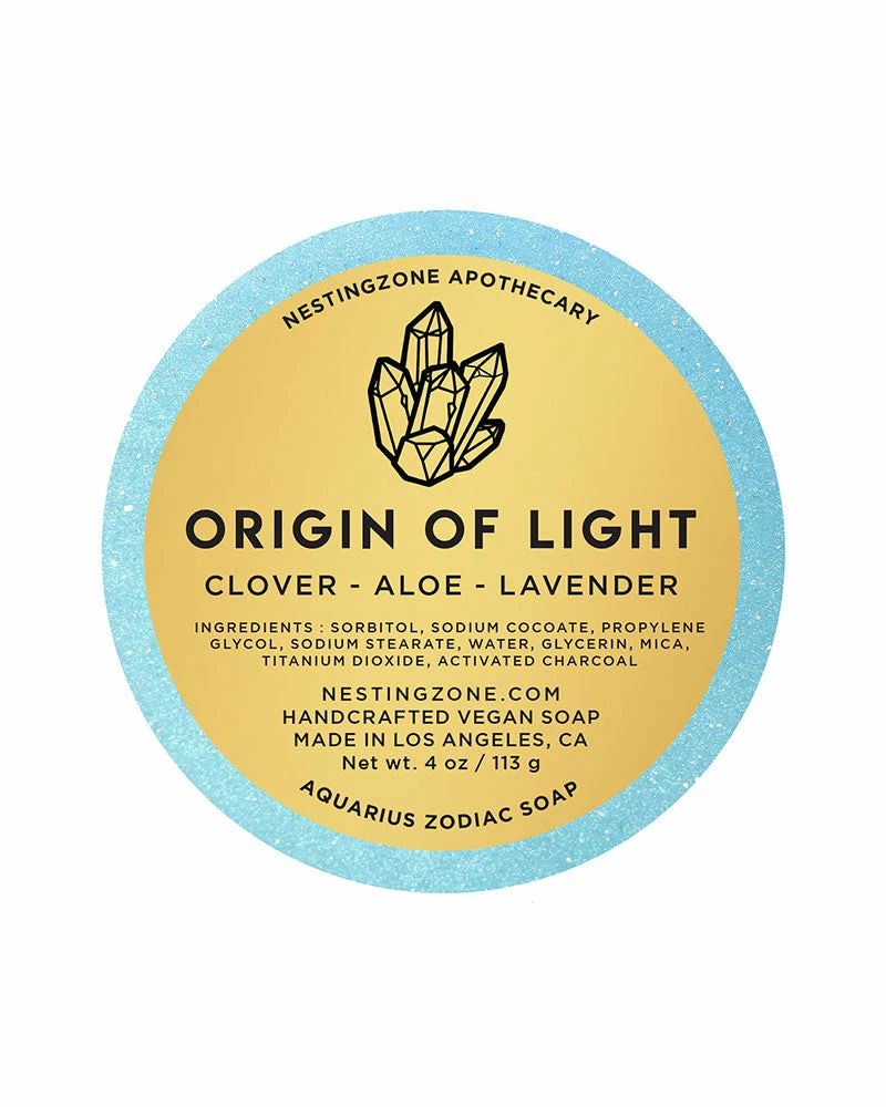 Nestingzone Apothecary Origin Of Light Bar Soap (Aquarius Zodiac) 2 Nestingzone Apothecary Origin Of Light Bar Soap (Aquarius Zodiac)