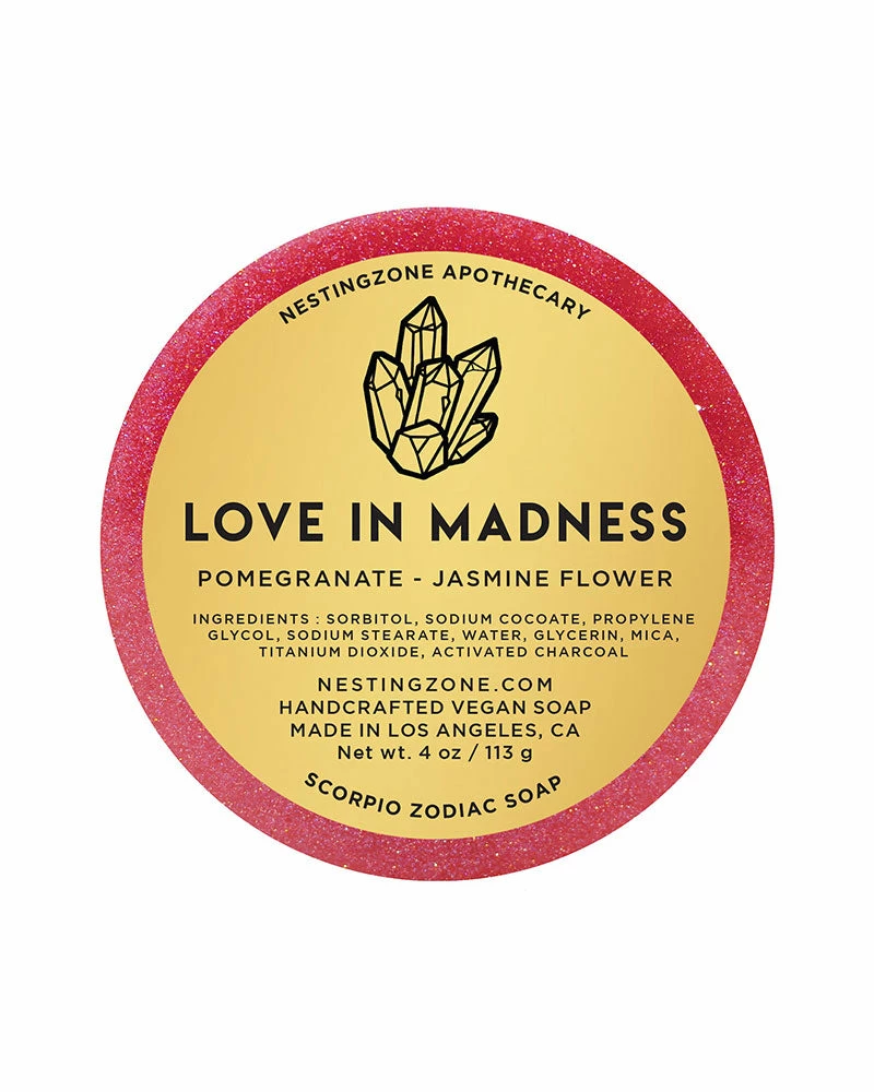 Nestingzone Apothecary Love In Madness Bar Soap (Scorpio Zodiac) 2 Nestingzone Apothecary Love In Madness Bar Soap (Scorpio Zodiac)